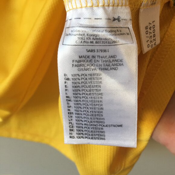 South Africa SAFA 07/08 Jersey Shirt L Yellow Football Soccer Adidas 623727 - Picture 10 of 13